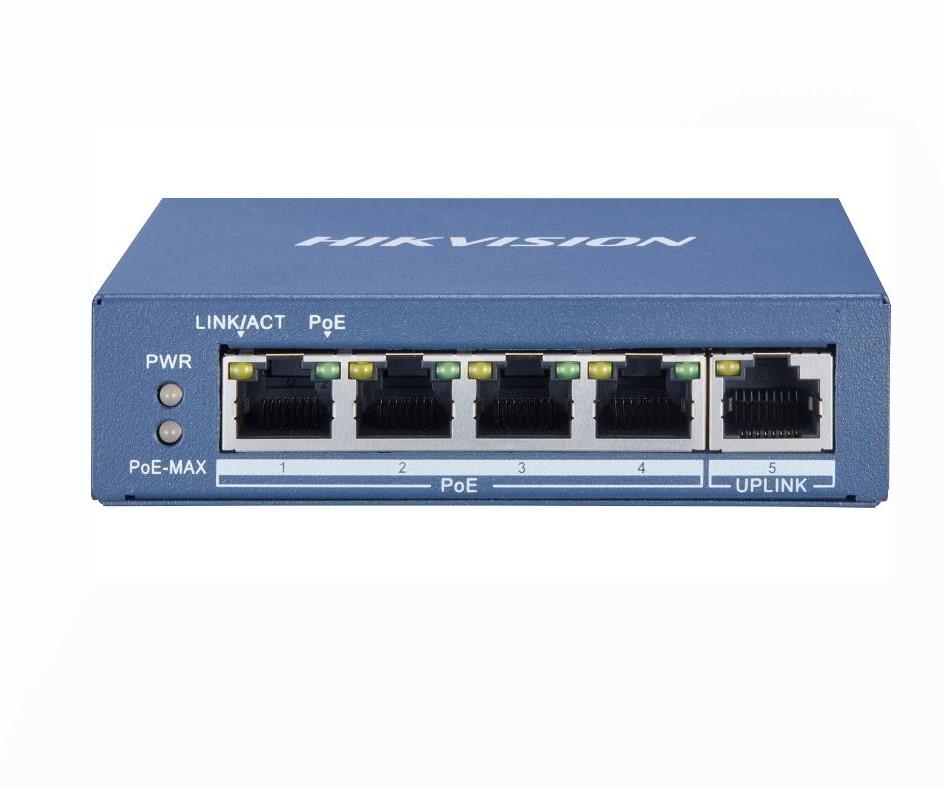 DS-3E0505P-E/M- 4 Port Gigabit POE Switch