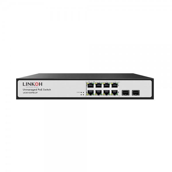 10 G 8 Ports POE Switch with 2*10G SFP uplink slot ports