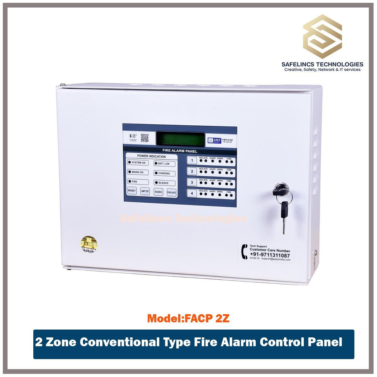 2 Zone Fire Alarm Control Panel