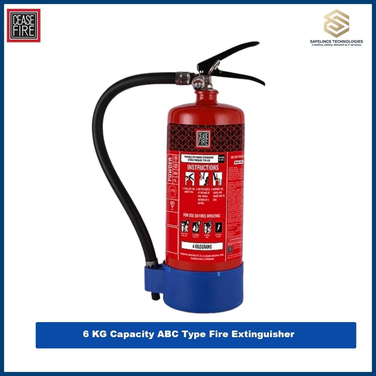 6 KG Cease Fire ABC Type Fire Extinguisher