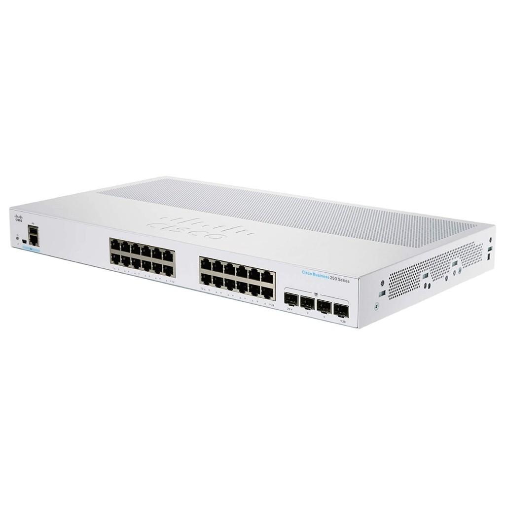 [CBS250-24T-4G-EU] Cisco Business CBS250-24T-4G Smart Switch, 24 Port GE , 4x1G SFP