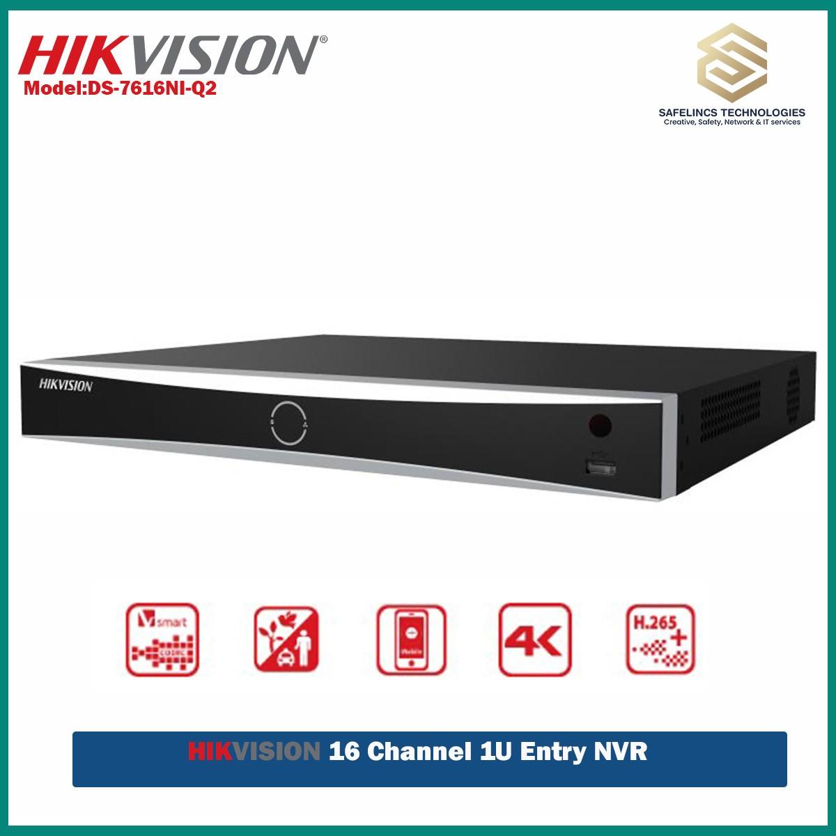 Hikvision DS-7616NI-Q2 16-ch 1U 4K NVR