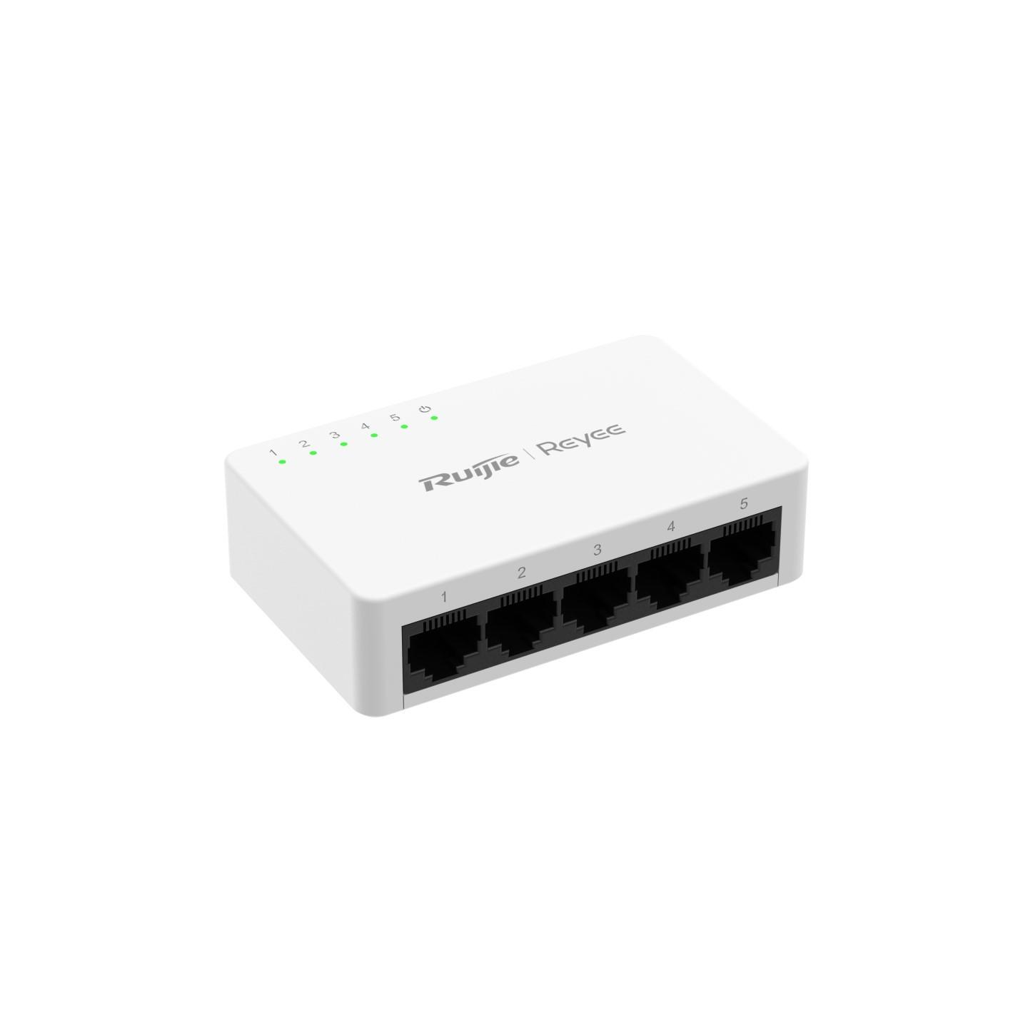 RG-ES05G-L, 5-Port 10/100/1000 Mbps Unmanaged Non-PoE Switch