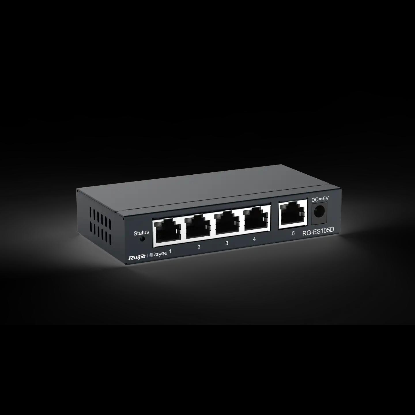 RG-ES105D, 5-port 10/100Mbps Desktop Unmanaged Switch