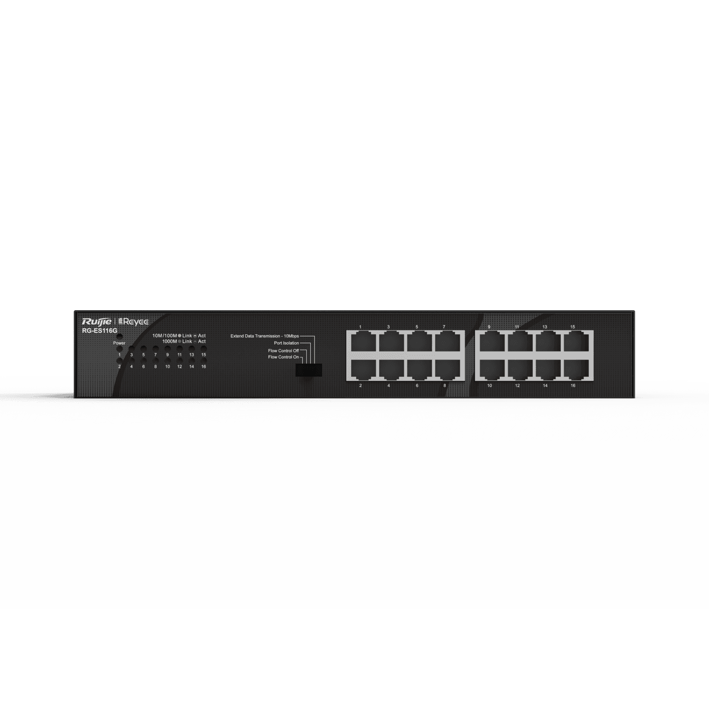RG-ES116G, 16-port 10/100/1000Mbps Unmanaged Non-PoE Switch