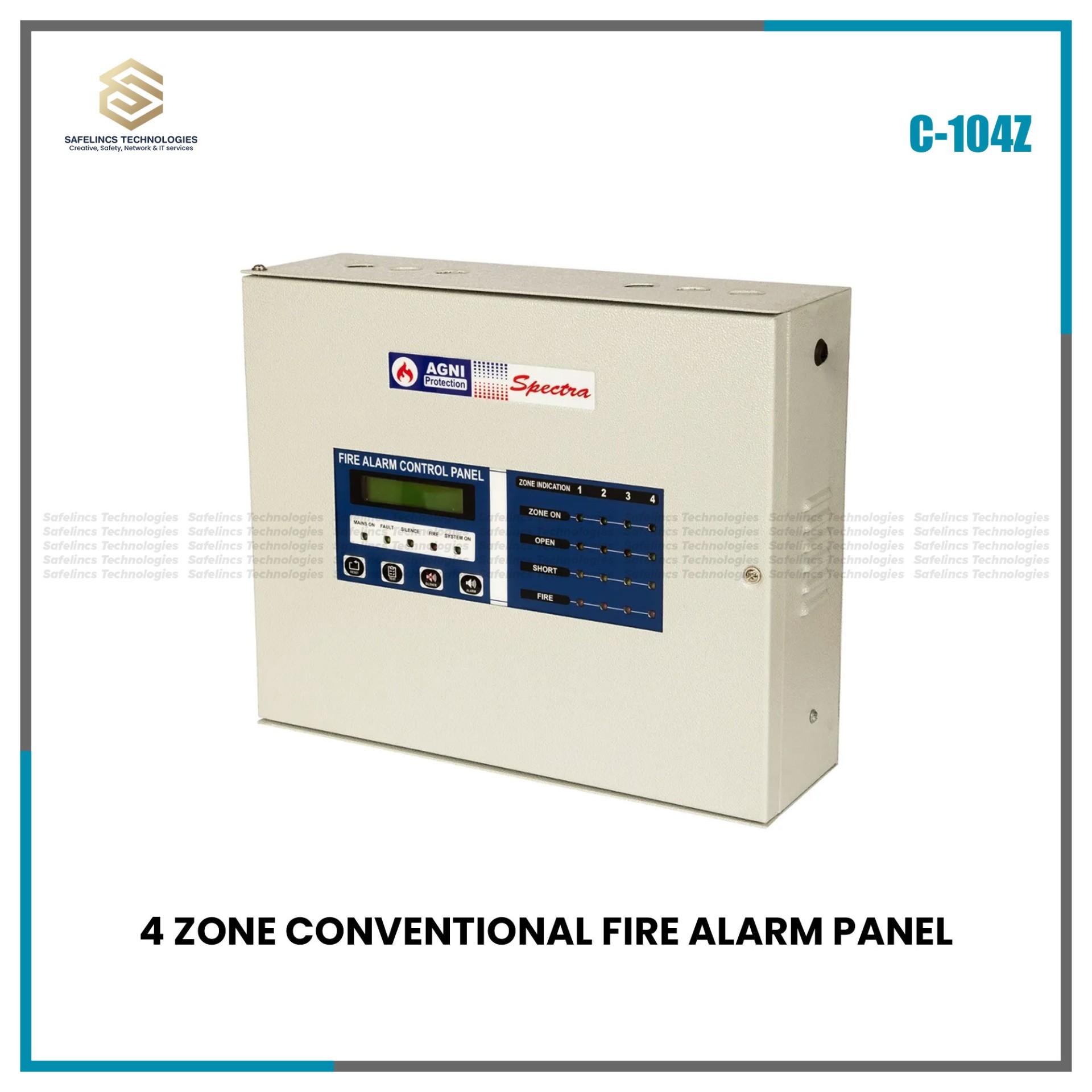 4 Agni Protection Zone Conventional Fire Alarm Panel