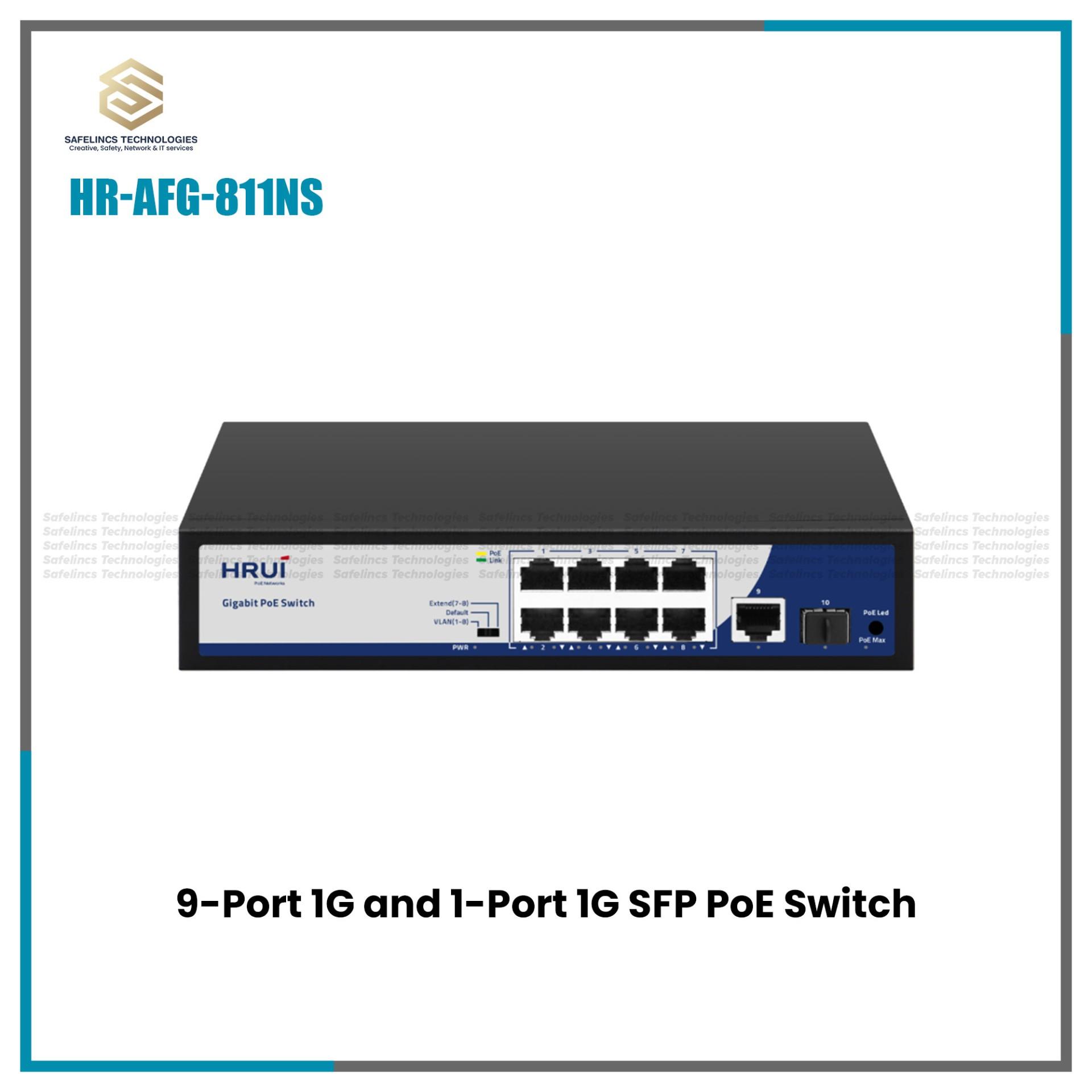 8 Ports Poe Switch With SFP Port