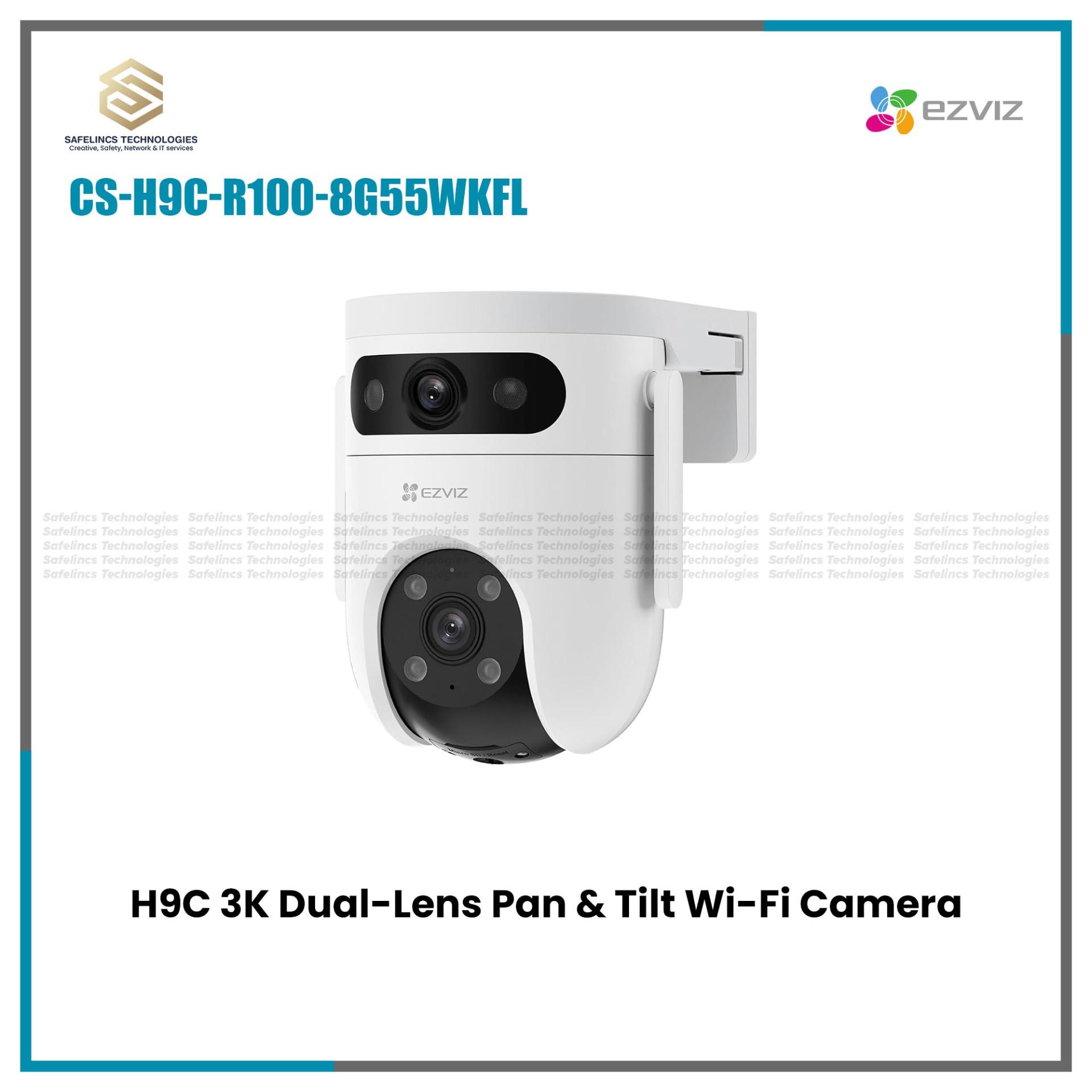 H9C-Dual Lens Pan & Tilt Wi-Fi Camera