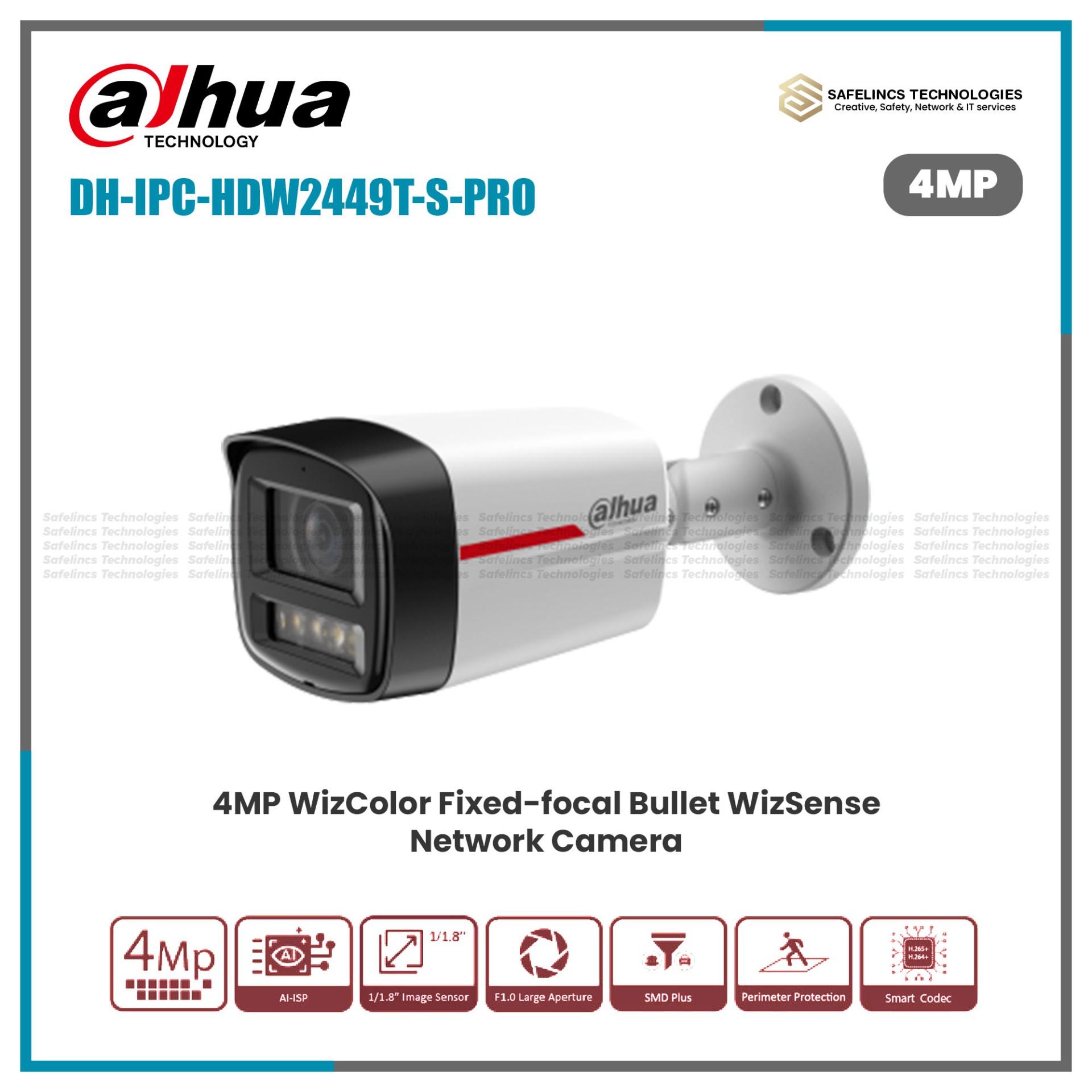 DH-IPC-HFW2449TL-S-PRO- Dahua Dahua Smart Dual Light Fixed focal Bullet Network Camera