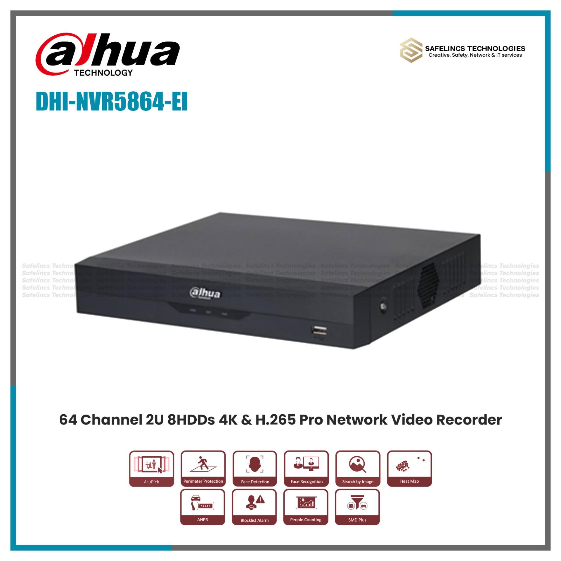 Dahua 64 Channel NVR With 8 HDD Support DHI-NVR5864-EI