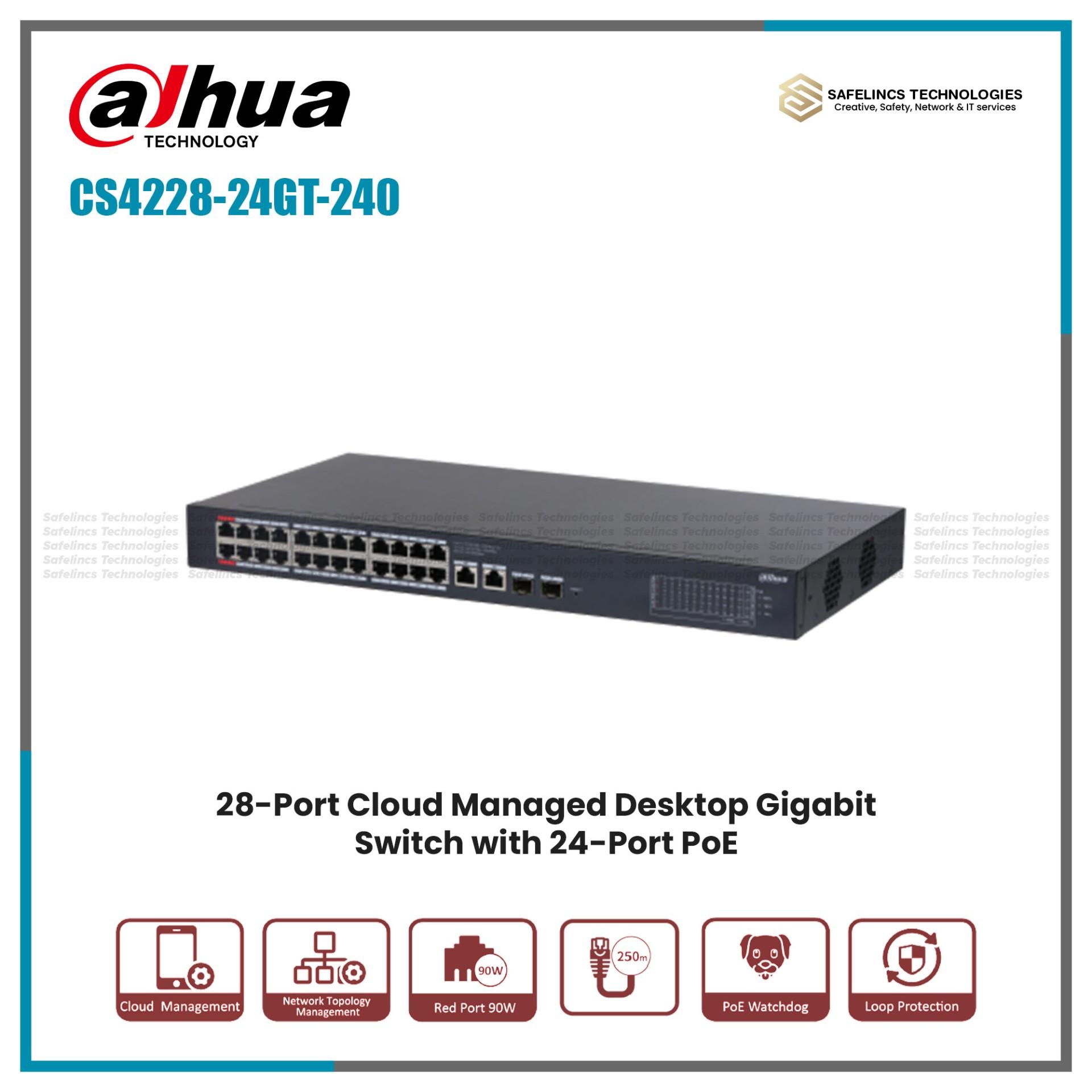 CS4228-24GT-240- Latest 24 Port Managed Network Poe