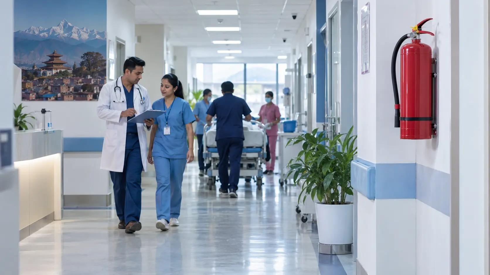 fire extinguisher for hospitals and healthcare